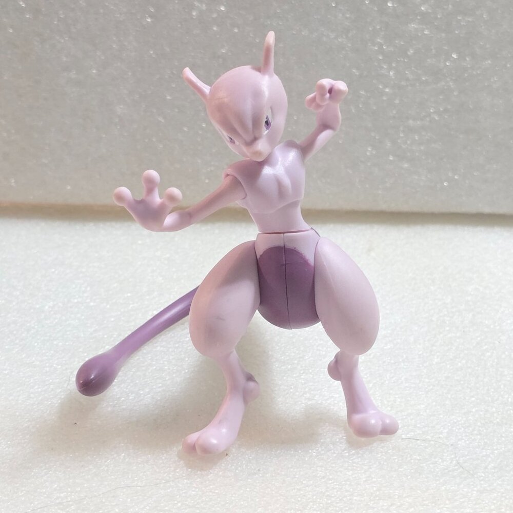 Jazwares Mewtwo Battle Feature‎ 4.5" Pokémon Action Figure 2019 Poseable Loose